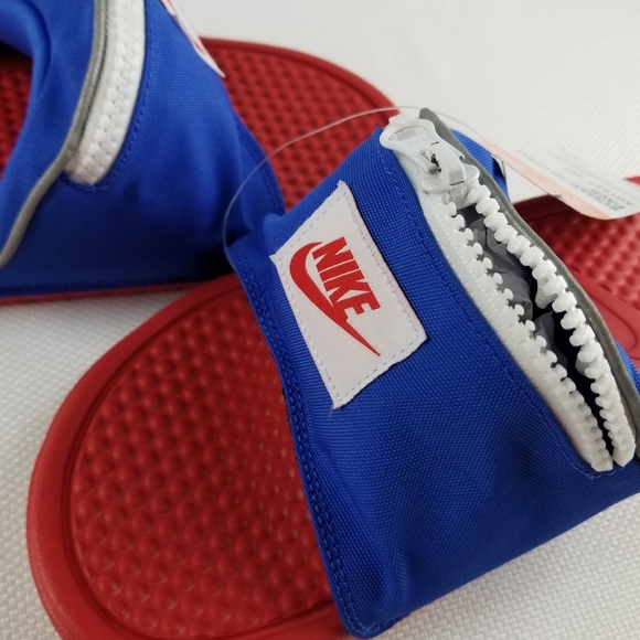 nike slides with pocket